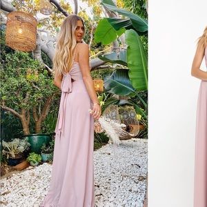 Show Me Your Mumu Lauren Tie Maxi Bridesmaid Dress
